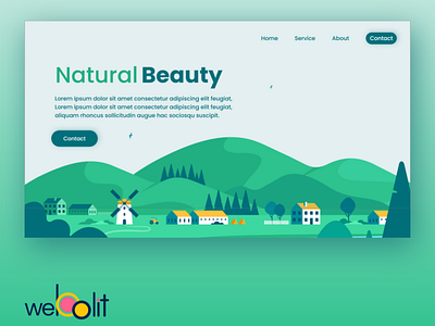 Nature Website Design design graphic design ui web design website wordpress