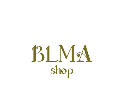 BLMA shop branding design graphic design logo typography vector