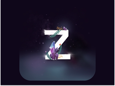 36 days of type: Z art crystal cute design graphic graphic design illustration letter letter z procreate type typography typography art ui z zeal