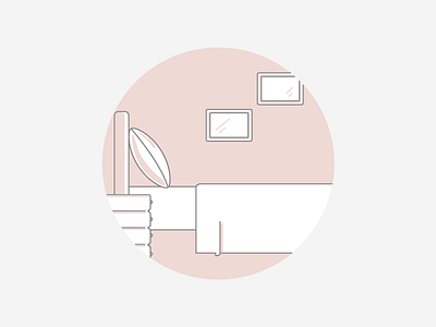 Clean Linen Icon bed vector furniture hotel icon illustration linen amenities luxury hotel room room