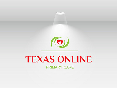 TEXAS ONLINE PRIMARY CARE AND HELTH CARE LOGO DESIGN