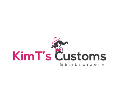 KinT's Customs and Embroidery Logo design and fashion Company 3d brand identity branding business logo creative logo design embroidery logo embroidery logo design fashion fashion brand logo fashion brand logos fashion branding logo fashion company girl fashion graphic graphic design illustration logo vector