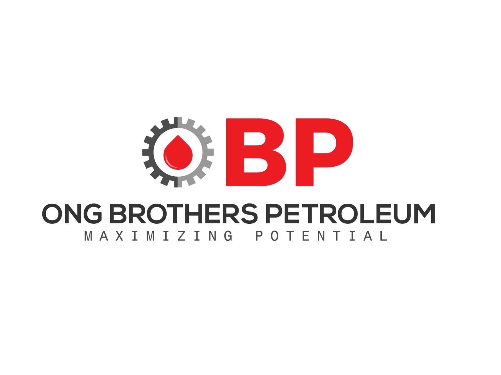 ong brothers petroleum maximizing potential company logo design by