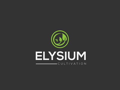 elysium cultivation logo design brandin g branding business logo creative logo design graphic graphic design graphic designer green logos illustration logo logos pharmacy pharmacy logo design usa vector