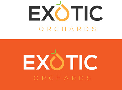 EXOTIC ORCHARDS LOGO DESIGN 3d branding food food brand logo idea idea logo logo design motion graphics