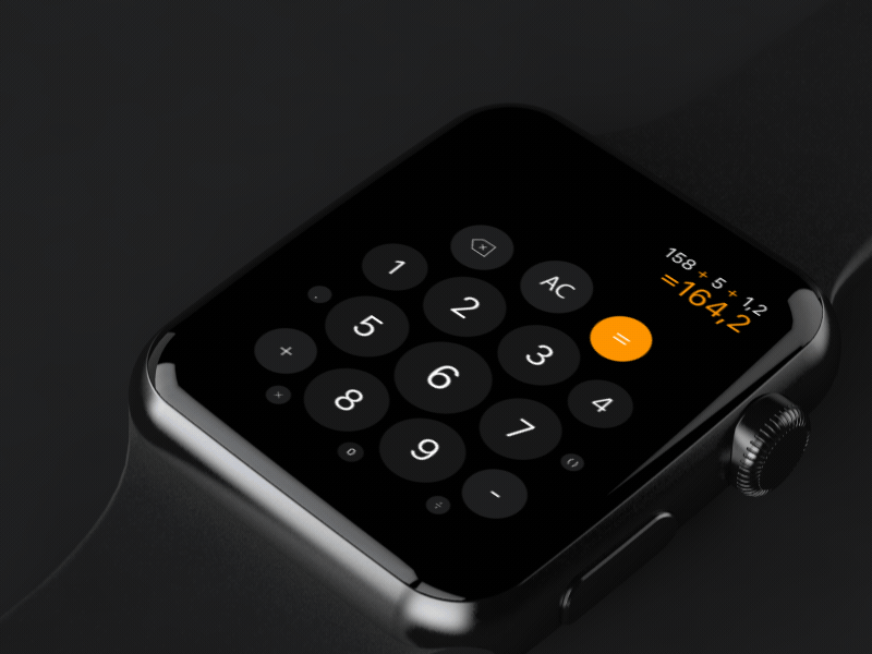 Calculator Concept for Apple Watch