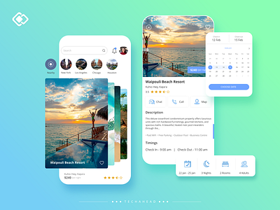 Rental Host airbnb airbnbclone beach booking booking app branding calendar calendar ui graphics host hostel hotel hotel app hotel branding illustrator oyo rent rental app rentals vector