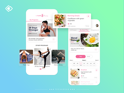 The Healthy Mummy branding california ecommerce fitness fitness app fitness club fitness logo graphics icon los angeles profile search side bar user experience user experience design user interface user interface design user profile