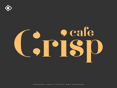 Cafe Crisp branding cafe clean ui coffee design graphics icon illustration logo restaurant tead vector