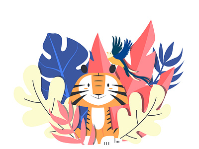Tiger design illustration vector