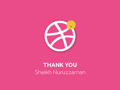 Thank you for dribbble invite dribbble happy invite