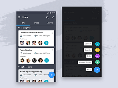 Conference calling app concept android application conference group call