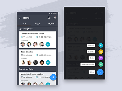 Conference calling app concept