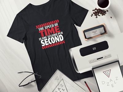 This Speed of Time is one second per Second T-Shirt Design branding design illustration logo design shirt t shirt t shirt design vector