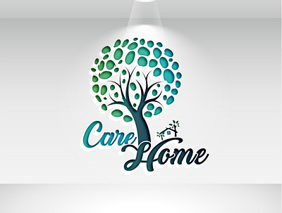 Care home 3D logo design 3d branding graphic design logo