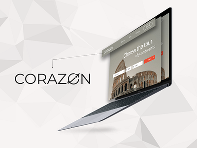 Corazon tours branding design graphic design logo tourism travel ui ux web design