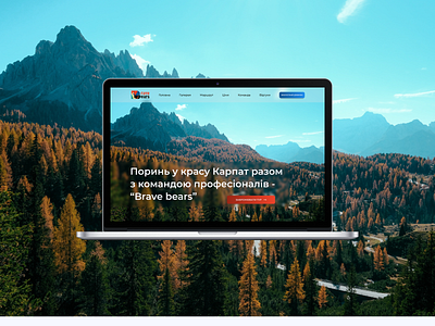 Brave bears design landing page ui ux web design website