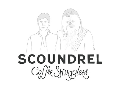 Scoundrel Coffee Smugglers branding coffee graphic design logo starwars