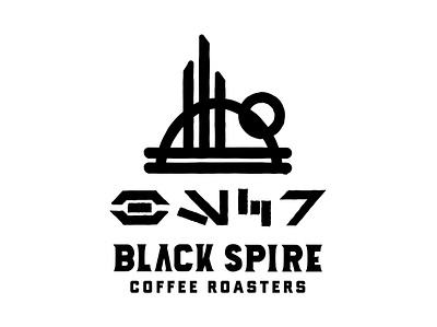 Black Spire Coffee Roasters branding coffee graphic design logo starwars