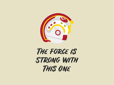 The Force is Strong With This One adam grason gouache gouache shader helmet illustration pilot rebel rebel alliance rebellion rebels resistance shader star wars starwars vector x wing x wing fighter