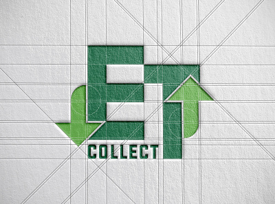 ET Collect Logo Design branding design geometric green logo logo design