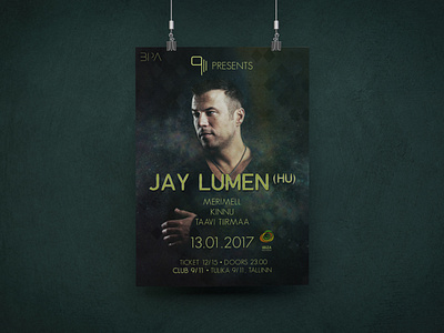 Club Event Poster Design: Jay Lumen