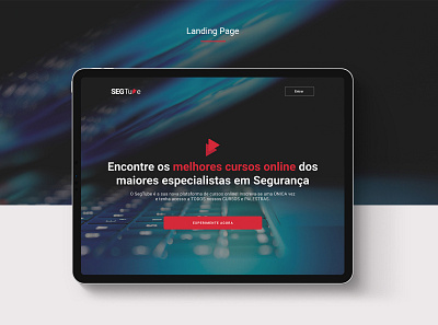 SegTube – Landing Page branding design figma interface learn learning platform logo product design security technology ux uxdesign