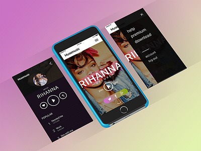 Mobile Home – Concept concept design experiment flat interaction interface music sketch ui