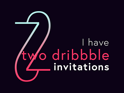 2 Dribbble Invites