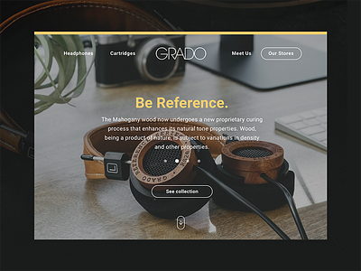 Grado Labs Redesign experience gradolabs headphone interface music redesign