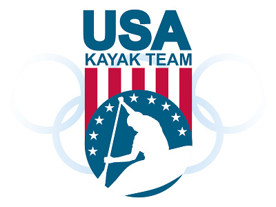 Olympic Kayak Team branding graphic design logo