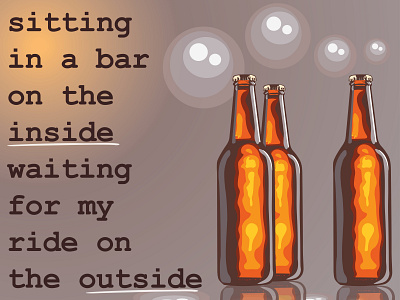 Sitting at a bar design graphic design illustration vector