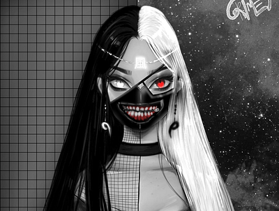Album Cover Art for Grimes design graphic design icon illustration vector