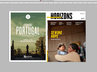 Horizons Magazine redesigned layout magazine redesign