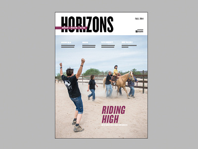Horizons - Cover Fall 2014 cover horizons layout magazine