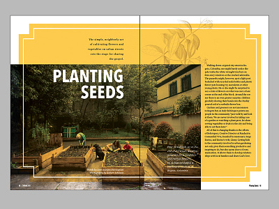 Planting Seeds horizons magazine magazine layout team