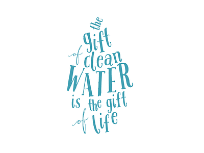 Clean Water Insert charity clean water drop type