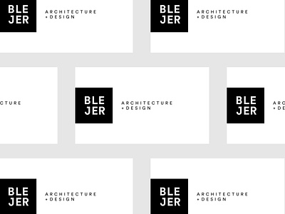 Blejer branding architecture branding business card design flat icon logo typography