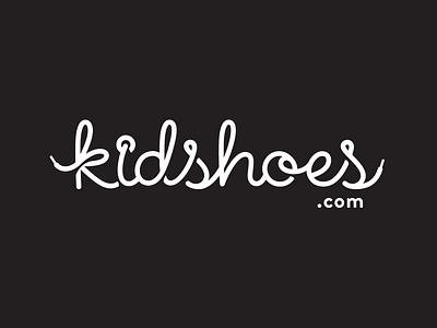 Kidshoes.com Logo concept design lettering logo shoelace shoes type typography