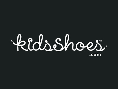 KidsShoes Logo brand identity branding kids lettering logo logotype playful shoelace shoes type typography