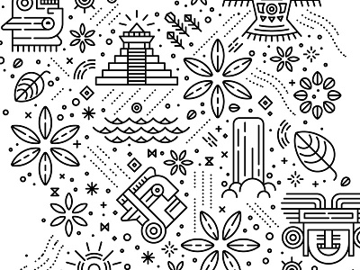 Sacha Inchi Background Pattern