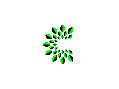 Coltivare Logo brand identity c dimension fold icon leaf leaves logo mark plant typography