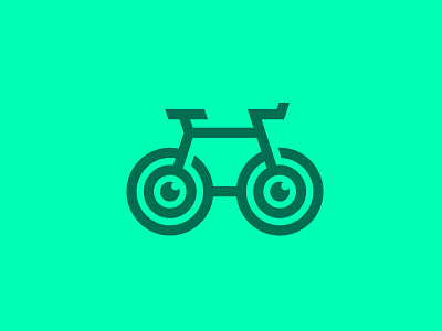 Clarity Cycling bicycle bike drawing eyes glasses icon illustration line logo minimal spin vision
