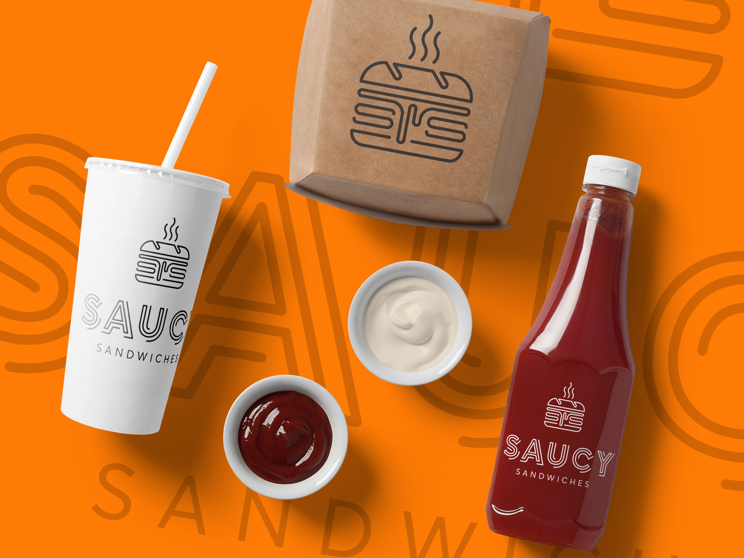 Dribbble - packaging_mockups_saucy.jpg by Chris Mallinson