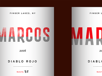Marcos Wine Label Concepts beverage design food label logo packaging texture typography wine