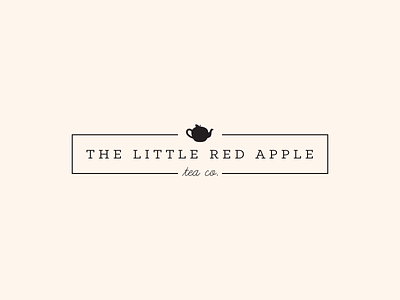 Red Apple Tea Company Logo logo logo design tea