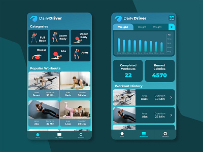 DailyUI Challenge No.41 app challenge dailyui design fitness sports ui ux workout