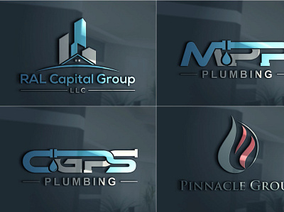 design-real-estate-construction-plumbing-oil-and-gas-logo 3d branding graphic design logo