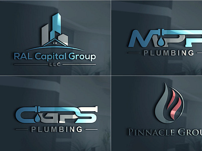 design-real-estate-construction-plumbing-oil-and-gas-logo