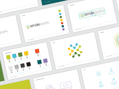Brand Guide Pages brand branding color palette design documentation logo